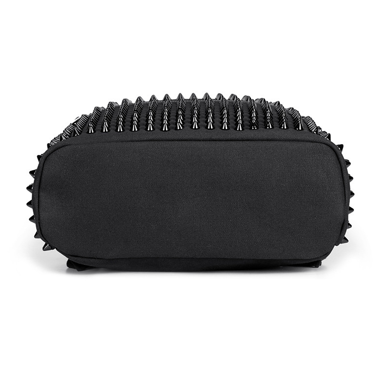 Рюкзак женский из мягкой кожи, с заклепками, в стиле панк