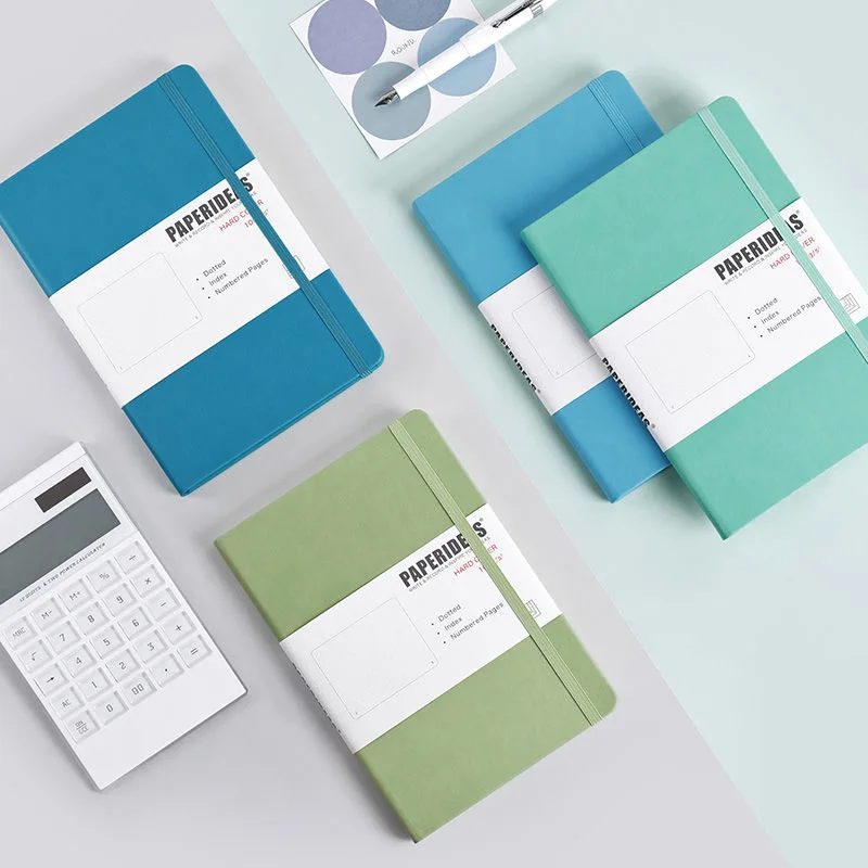 Hardcover A5 Bullet Journals Dot Notebook 188 Seiten 100 g/m2 5,7 x 8,2 Zoll Retro Bandage Candy Color Diary Notebook Journal BUJO