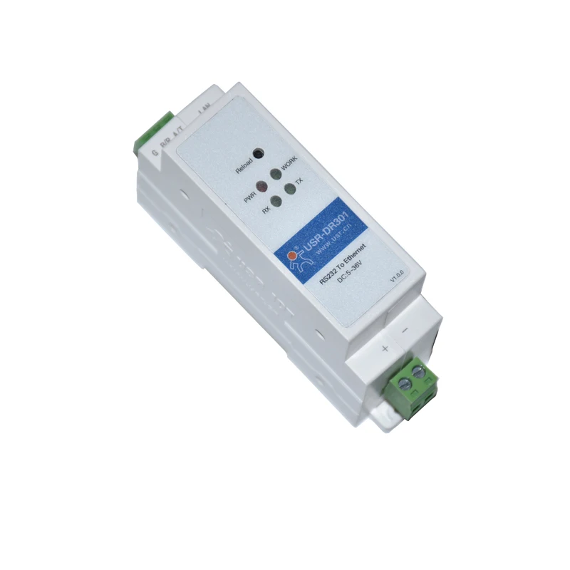 Dr302 Dr301 Din Rail Seriële Rs485 Rs232 Naar Ethernet Tcp/ip Rj45 Server Module Ethernet Converter Modbus Rtu Naar Modbus Tcp-Eenheid