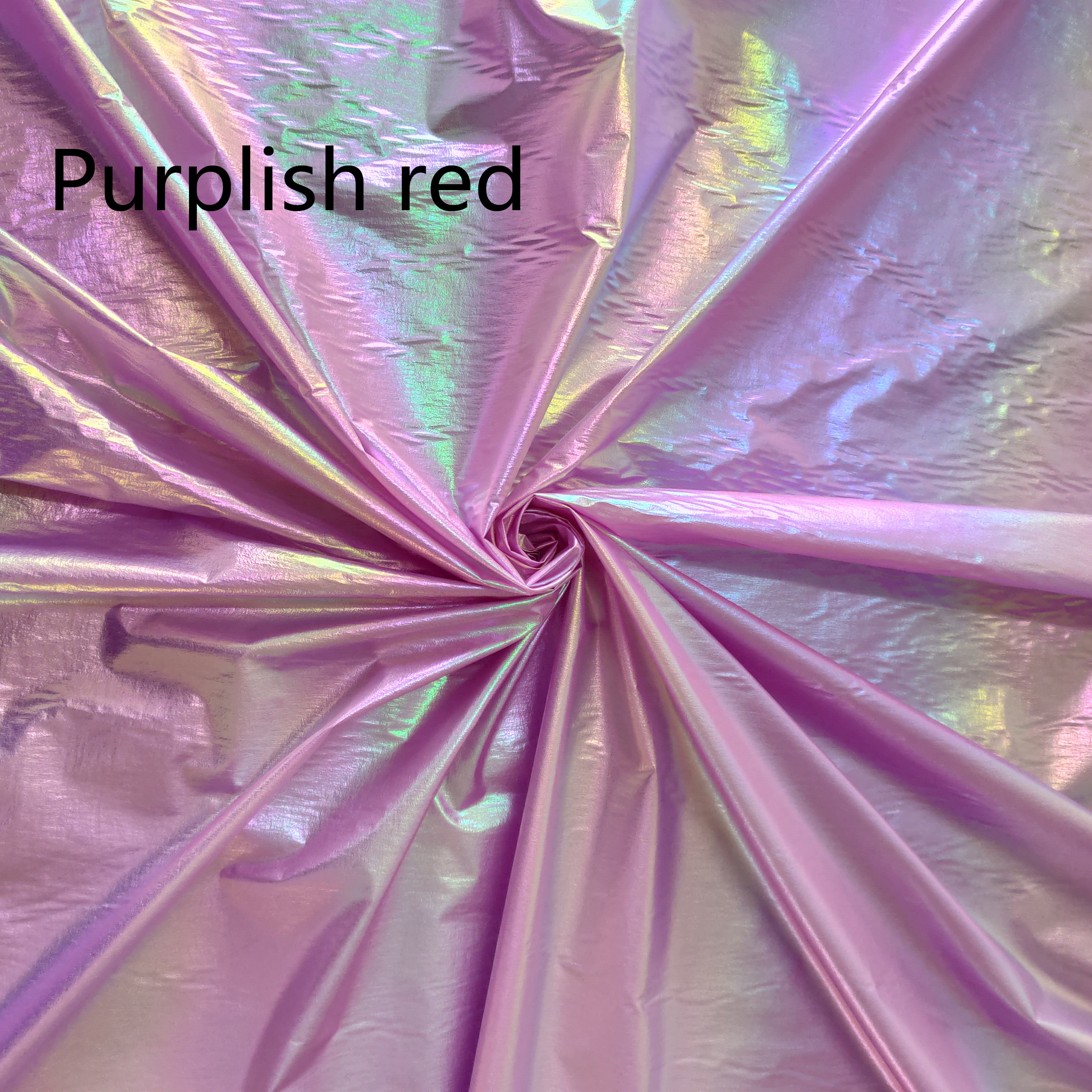 Tafetá de náilon enrugado multicolorido, tecido colorido, arco-íris, à prova de óleo, impermeável, sem lavagem, jaqueta de bebê acolchoada de algodão