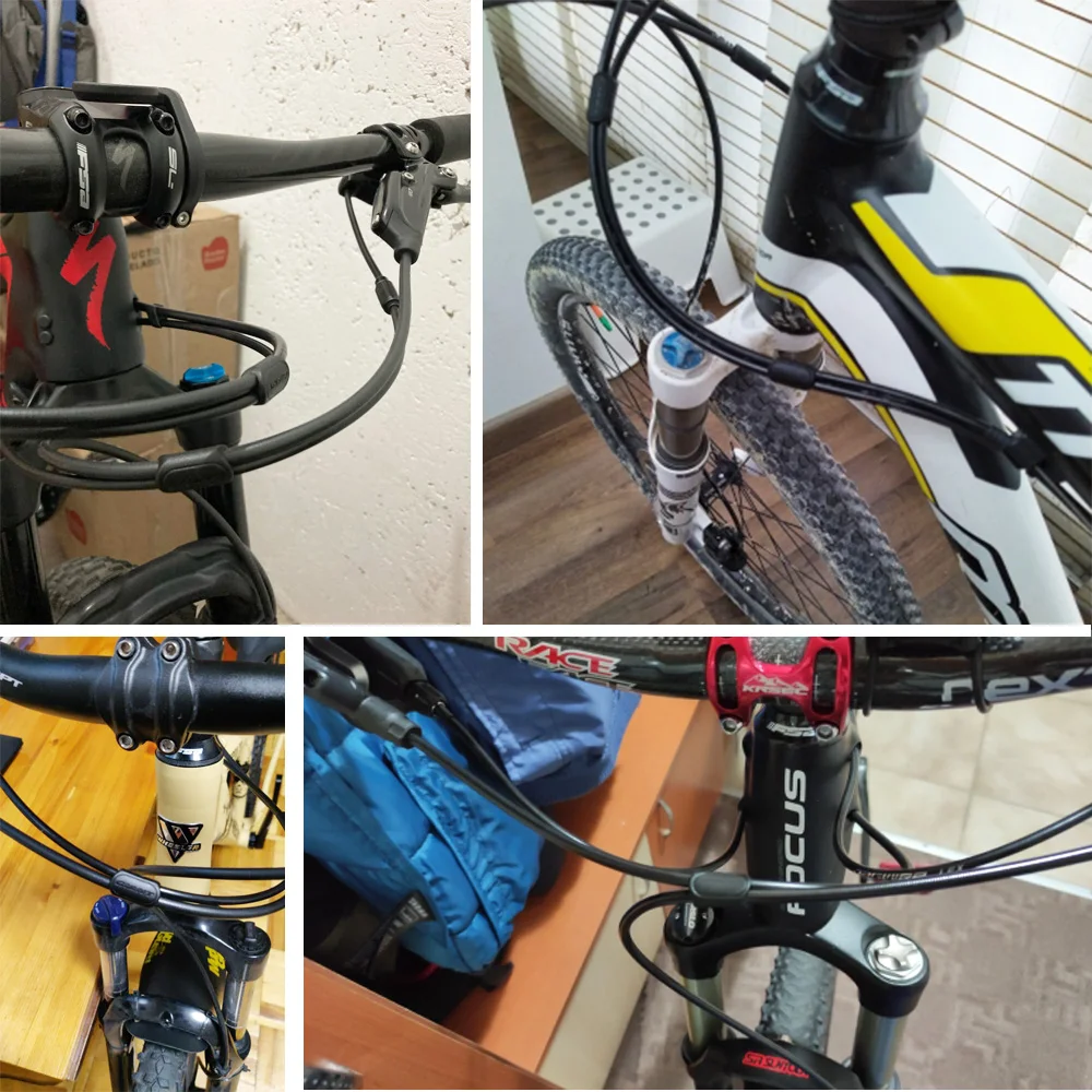 10 Chiếc MTB Xe Đạp Đường Bộ Thủy Lực Phanh Đĩa Cơ Dịch Chuyển Cáp Hướng Dẫn Vòi Khung Đèn Thân Mến Dòng Nhà Ở Cho Khổng Lồ BMX DH Một Phần