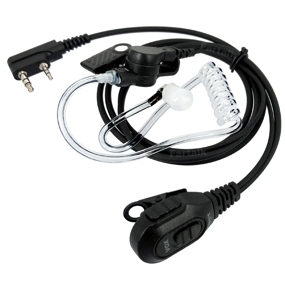 VOX-auriculares con micrófono para walkie-talkie, cascos con micrófono para Baofeng UV-5r, BF-888S, UV-10R, BF-X3, UV5R, DM-5R, UV-S9, MD-380 Plus, TYT, DM-8HX, MD-390
