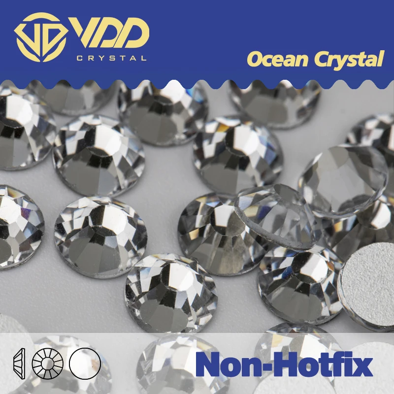 VDD Không Nóng Sửa Flatback Gọng Và Đồ Trang Trí Pha Lê Phụ Kiện Trang Trí Móng Miếng Dán Móng Tay DMC Lấp Lánh Đá Kim Cương Tự Làm