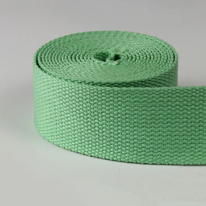 ใหม่ 5 เมตร 32 มม.ผ้าใบริบบิ้นเข็มขัดผ้าฝ้าย Webbing ผ้าใบ Webbing กระเป๋าเป้สะพายหลังสายรัดเย็บกระเป๋าเข็มขัดอุปกรณ์เสริม