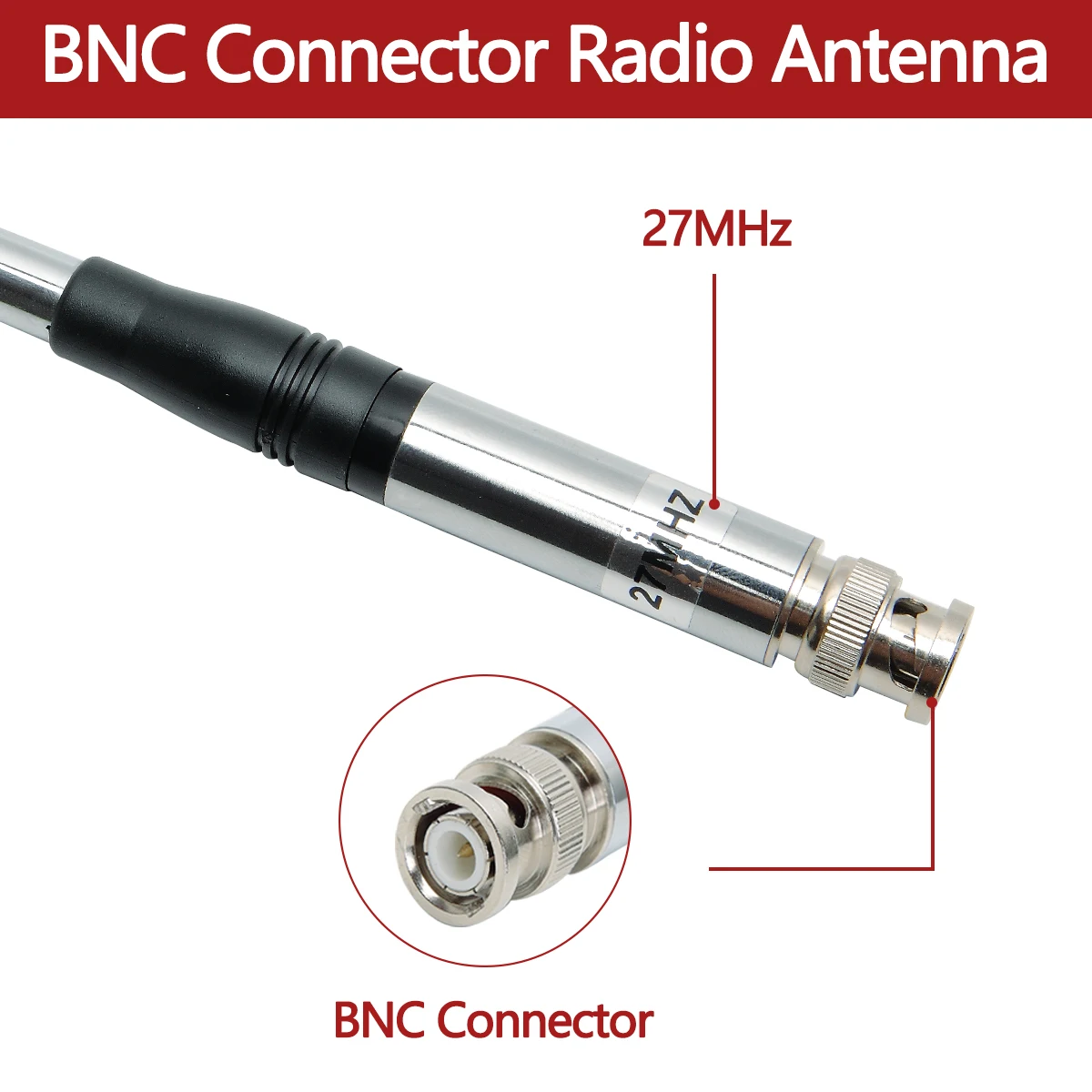 Antena de rádio cb 27mhz bnc para baofeng quansheng UV-K5 (8) radio anytone midland uniden cobra antena portátil walkie talkie