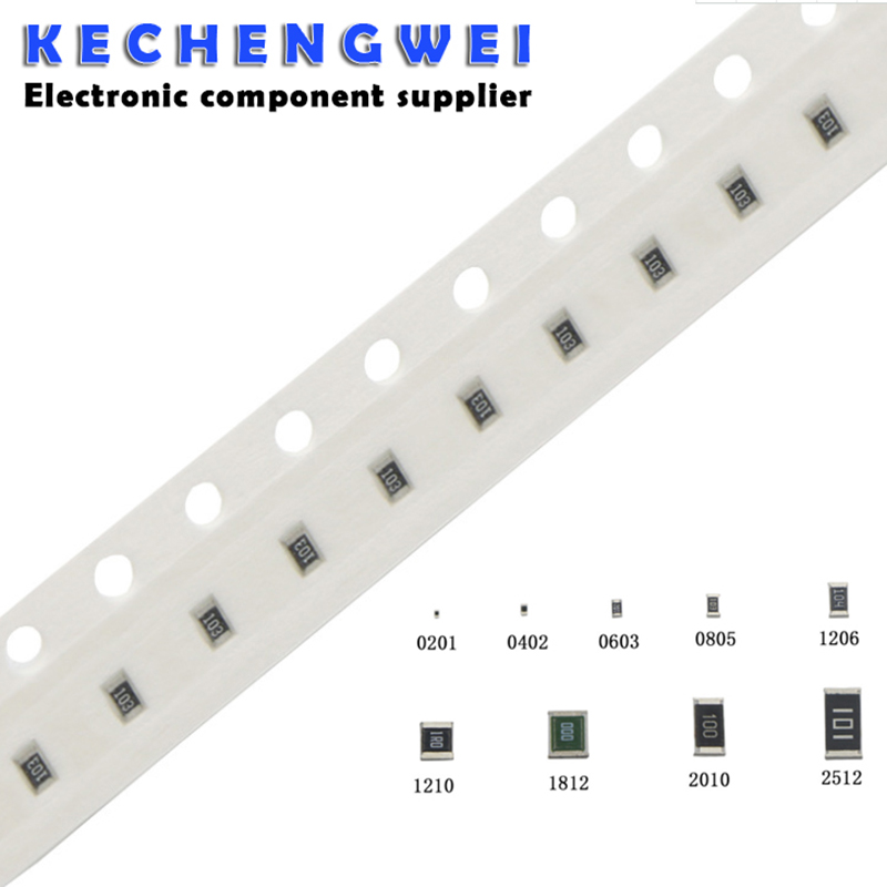 100 Stück 0603 1 % SMD 1/10 W Chip-Widerstandswiderstände 0 Ohm ~ 10 M 0R 1 K 4,7 K 4K7 10 K 100 K 1 10 100 220 Ohm 0R 1R 10R 100R 220R 330R