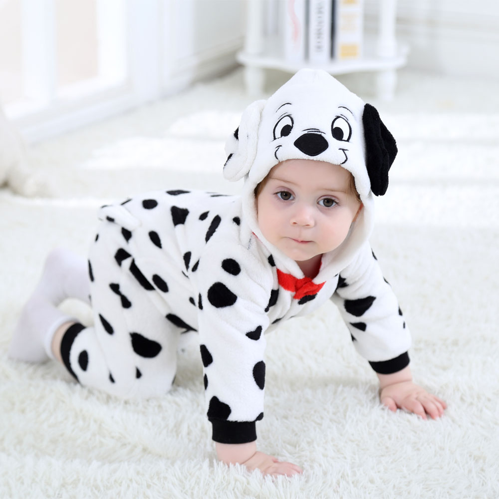 Umorden Neonato Bambino Coniglio Cane Leone Tigre Dinosauro Costumi Neonati maschi Ragazze Kigurumi Cartoon Animale Pagliaccetto Halloween Purim