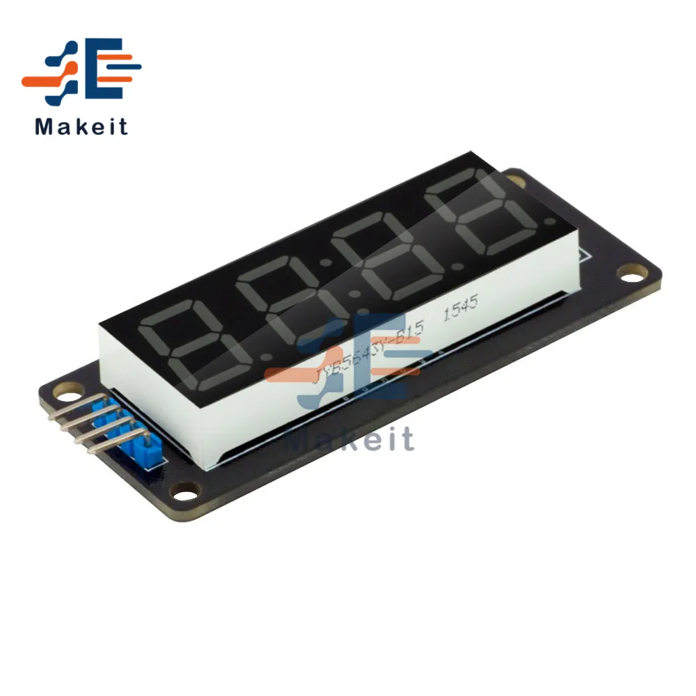 0.56 Inch 0.56 "TM1637 4 Chữ Số 6 Bit 7 Phân Đoạn Kỹ Thuật Số Ống Module Đồng Hồ Đôi Chấm Bi Màn Hình Hiển Thị LED màn Hình Ban Cho Arduino
