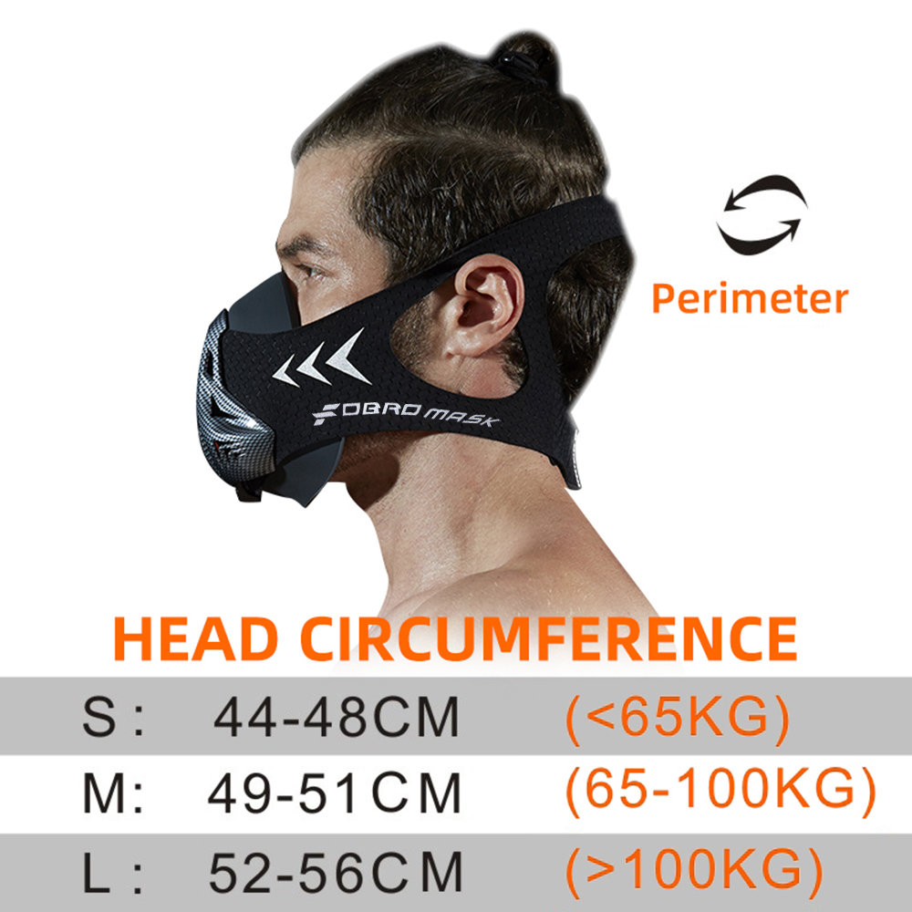 FDBRO-mascarilla deportiva para entrenamiento, máscara de resistencia, Cardio, para correr, 3,0