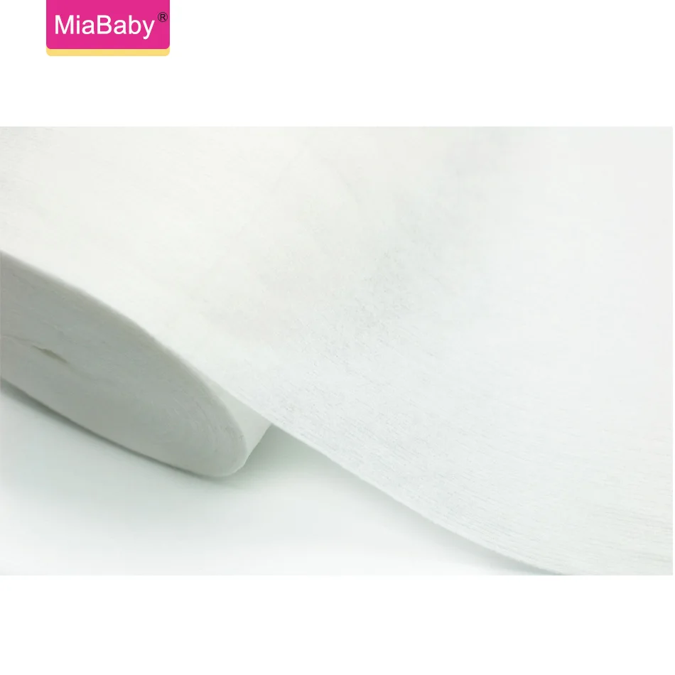 Miababy 3 ม้วน/ชุดผ้าไม้ไผ่ผ้าเช็ดทําความสะอาดเด็กย่อยสลายได้ & Flushable ผ้าอ้อม Liners ผ้าผ้าอ้อม Liners