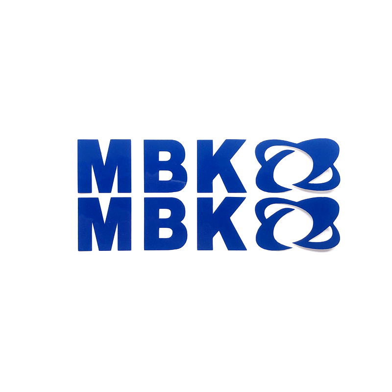 2 teile/satz Motorrad Refit Aufkleber Personalisierte Motorrad MBK Logo Dekorative Reflektierende Aufkleber für MBK Motorrad