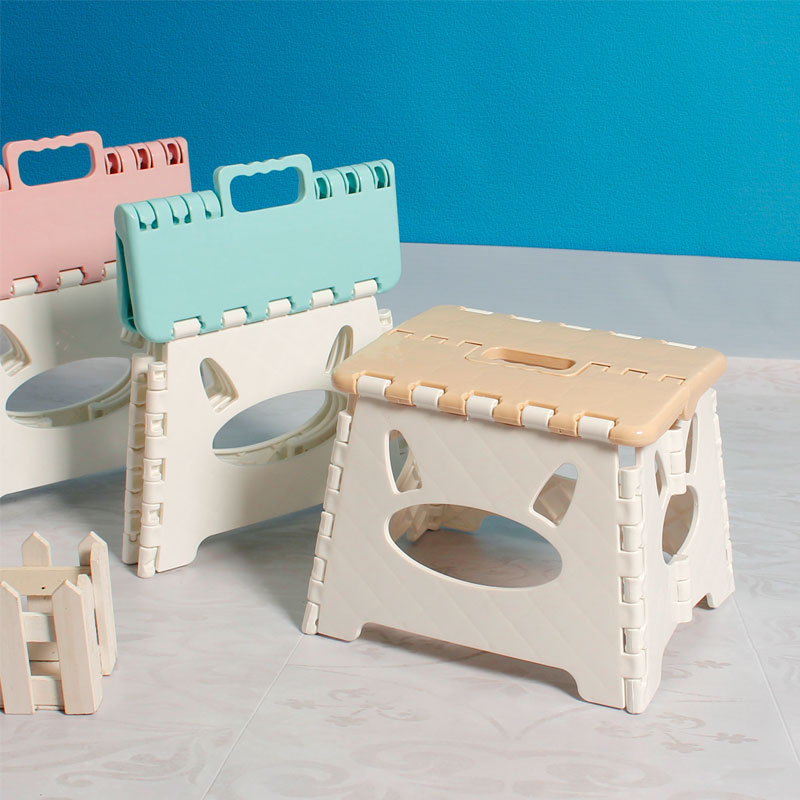 Taburete plegable de plástico PP portátil para niño, taburete multifuncional para viaje al aire libre, senderismo y pesca, duradero, no s