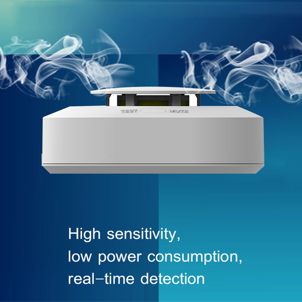GauTone Đầu Báo Khói 433MHz Lửa Cảm Biến Báo Động An Ninh Gia Đình Lính Cứu Hỏa Thiết Bị Cháy Máy Hút Khói
