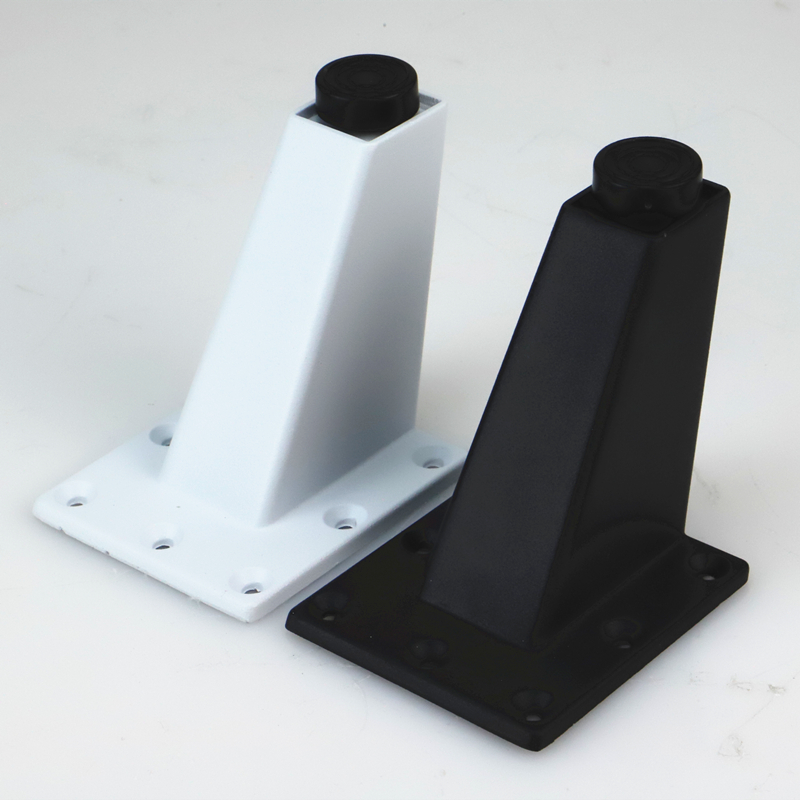 Черно-белые регулируемые квадратные ножки для мебели