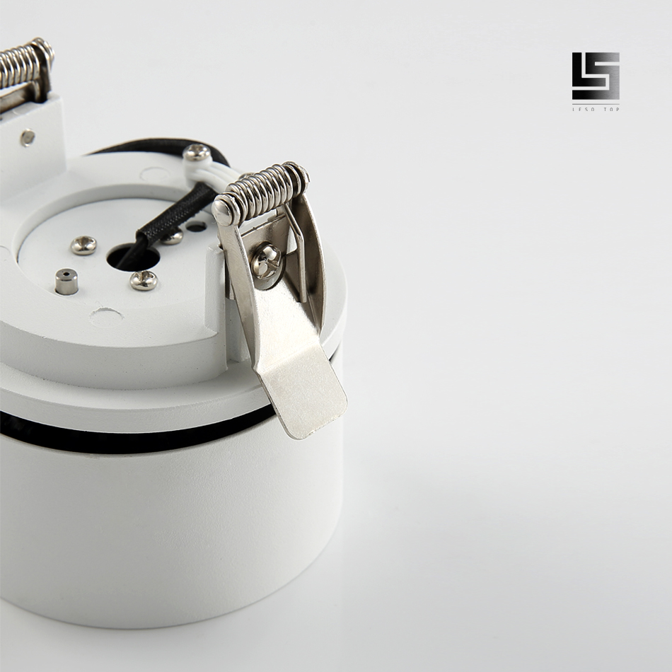 Spot lumineux LED à Angle réglable, 220v, blanc/noir, 10/15W, puce CREE, couloir, salon, éclairage intérieur