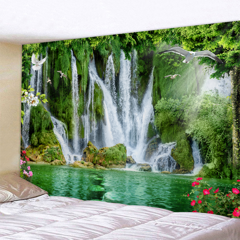 Chất Đẹp Thác Thảm Rừng In Biển Hippie Treo Tường Bohemian Tường Cấp Mạn Đà La Trang Trí Tường