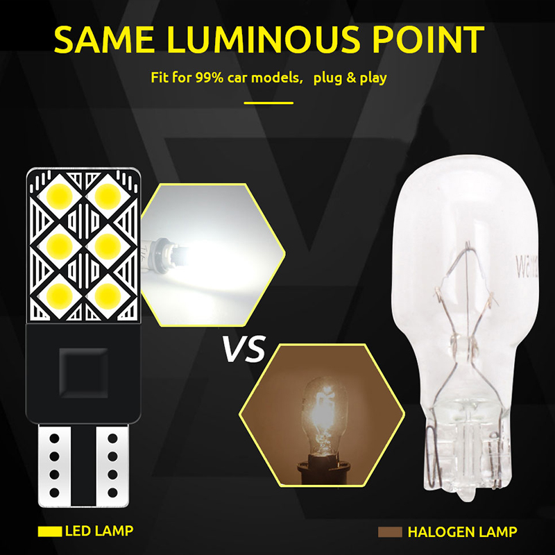 1 Buah Canbus Flash Strobe W5W T10 LED 3030 12SMD Lampu Parkir Mobil Lampu Izin Baji Tidak Ada Kesalahan 12V Lampu Baca