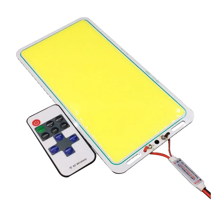 100 W Ultrahelle Flip LED COB Chip Panel Licht 12 V DC Kaltweiß Angelrute Lampe für Outdoor Camping tragbare Beleuchtung Glühbirne