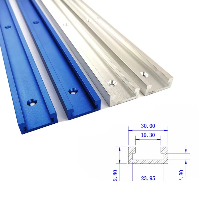 300-800Mm Houtbewerking T-Sleuf Verstekspoor Aluminium T-Track Verstek Spoor Spoor Gleuf Voor Houtbewerking Werkwerkbank Gereedschap