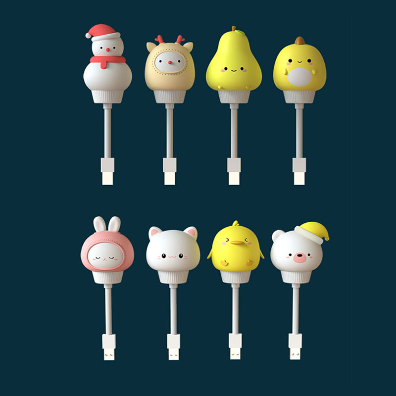 LED Chlidren USB Night Light Cute Cartoon Night Lamp Bear Remote Control for Baby Kid Bedroom Decor Bedside Lamp Christmas Gift