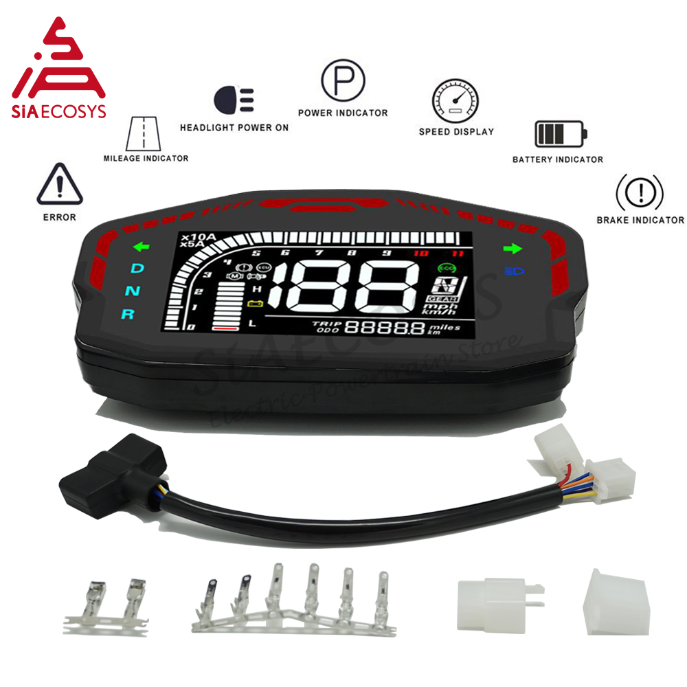 Pantalla DKD LIN CAN-BUS Scooter Eléctrico motocicleta DKD velocímetro pantalla LCD pantalla Digital para pantalla Fardriver