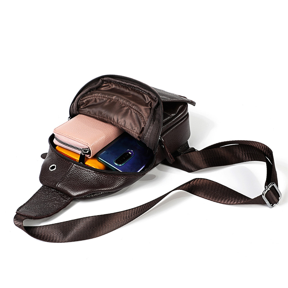Retrogoo-本革のメンズショルダーバッグ,ビンテージスタイルのチェストバッグ,ファッショナブルなトラベルバッグ,牛革のショルダーストラップ