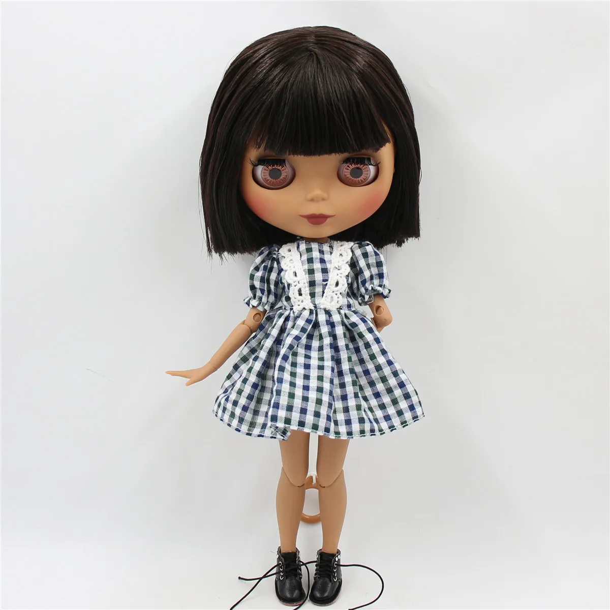 ICY DBS Blyth ตุ๊กตา 1/6 bjd Joint Body สั้นผมสีน้ําตาล Matte Face 30 ซม.ของเล่นสาวของขวัญอะนิเมะ