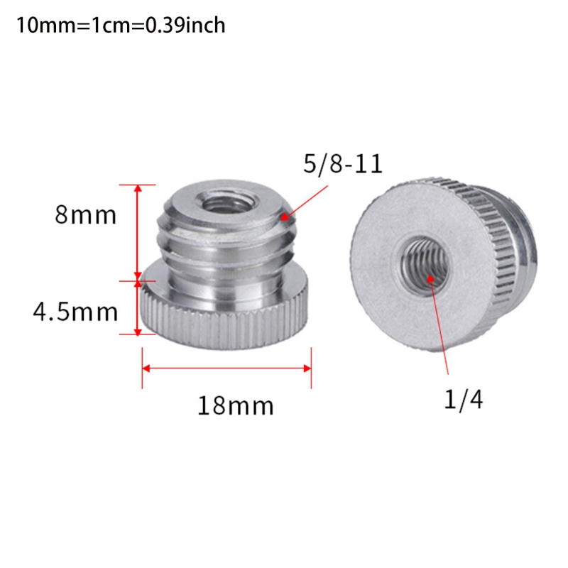 5/8 ''Đến 1/4" Adpater Tương Thích Với 1/4 Sợi Laser & Đo Xa 5/8 "Bộ Giá Đỡ Mic Micro đứng Adapter