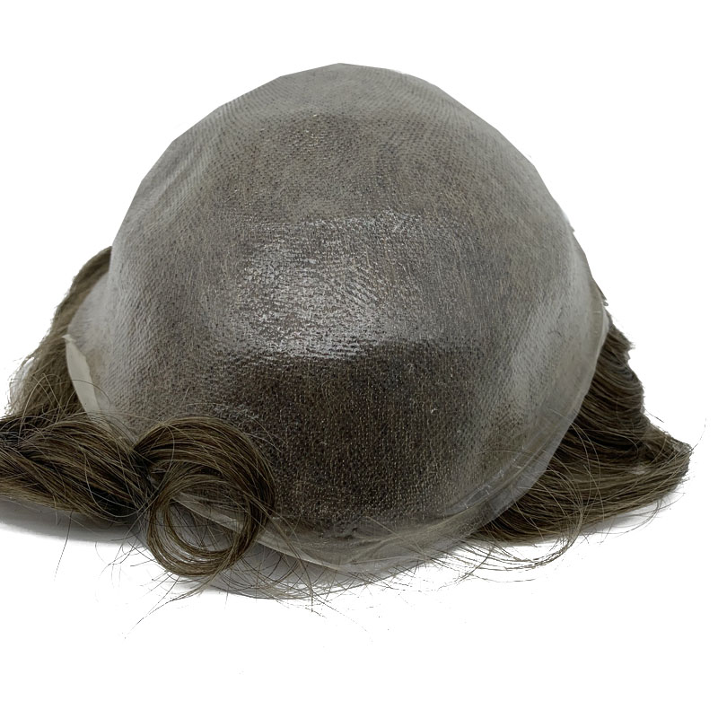 Super Thin Skin Men Toupee Strong Knot ผมเปลี่ยนตรวจไม่พบสายผมด้านหน้า Fast Shipping