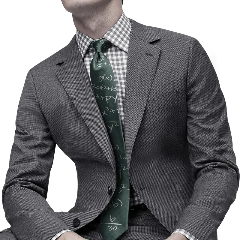 Thiết Kế Sáng Tạo Ký Hiệu Toán Học Cà Vạt Nam Hình Thú Ngộ Nghĩnh Con Công In Polyester Phong Cách Doanh Nhân Buộc Đảng Áo Phụ Kiện