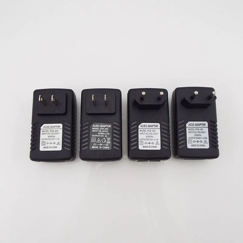 POE Ethernet DC 48V 15V 1A 12V 2A 24V 1A 24W กล้องวงจรปิดอะแดปเตอร์จ่ายไฟสําหรับกล้อง IP POE EU Wireless Bridge H1