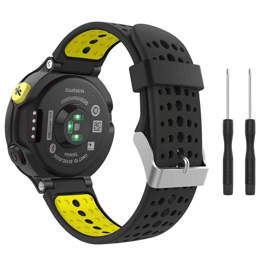 Correa de reloj para Garmin Forerunner 235 235 Lite 735XT, pulsera de silicona para Forerunner 220 230 620 630