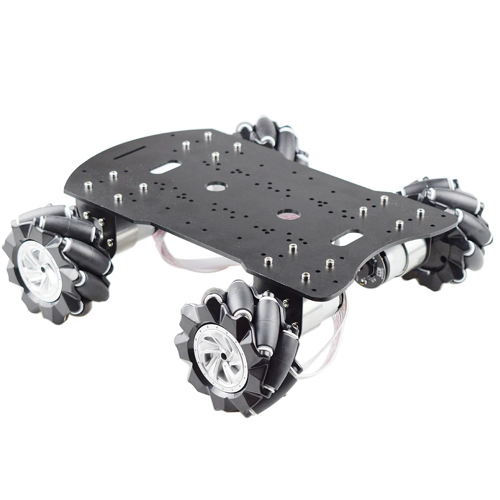 15kg Nutzlast 4WD 80mm Mecanum Rad Roboter Auto Chassis Kit mit DC 12V Hall Motor für Arduino Himbeer Pi DIY Projekt Stiel Spielzeug