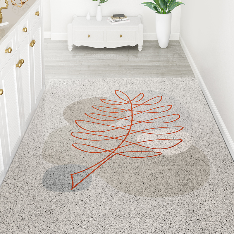 Karpet Pintu Rumah Garis Sederhana Karpet Ruang Tamu Tikar Anti-selip Karpet Pintu Masuk Tahan Debu Simpul Sutra Karpet Karpet Lorong Kustom