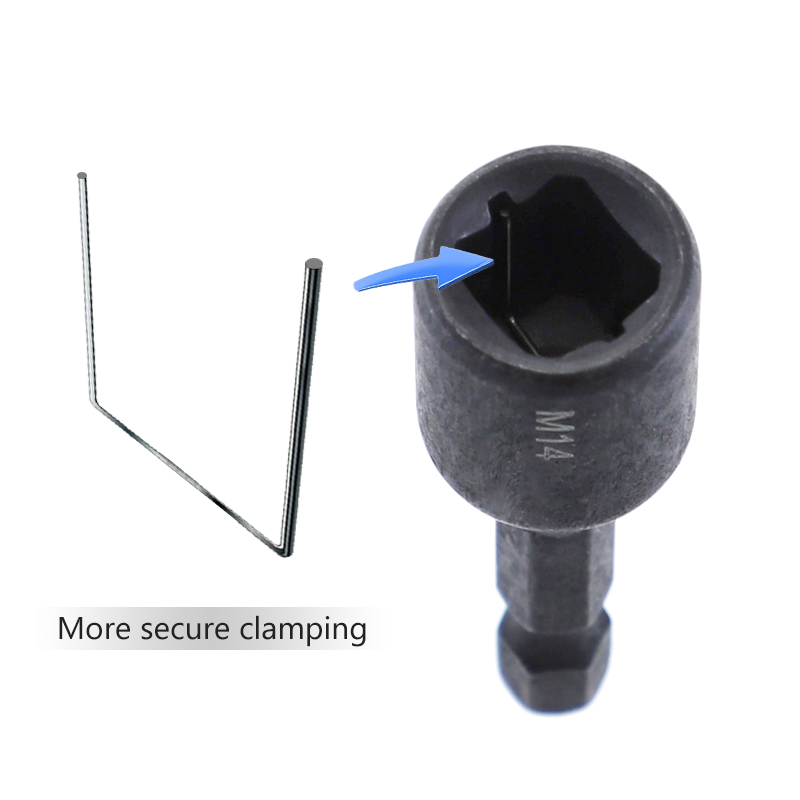 6pcs Tap Die Socket Adapter 1/4 '' Hex Shank Machine Screw Metric Plug Threading Tool for Electric Drill M4 M5 M6 M8 M10 M12