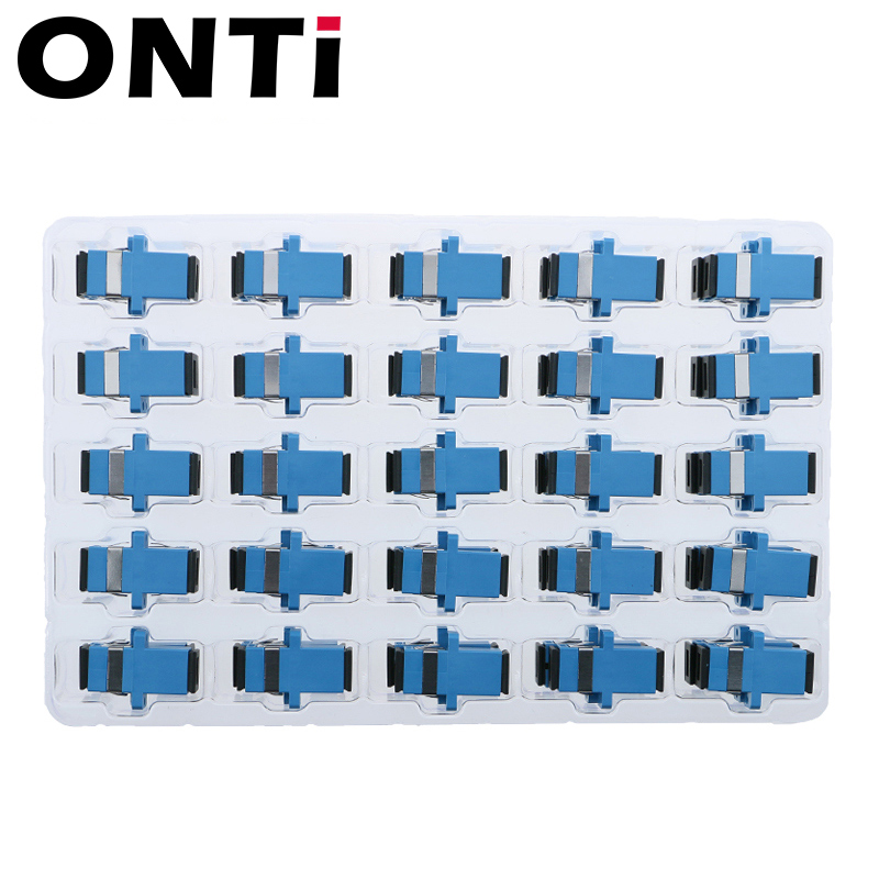 ONTi 50-400 шт. адаптер для оптоволоконного разъема SC/UPC SM фланец одномодовый симплекс SC-SC APC соединитель оптовая продажа