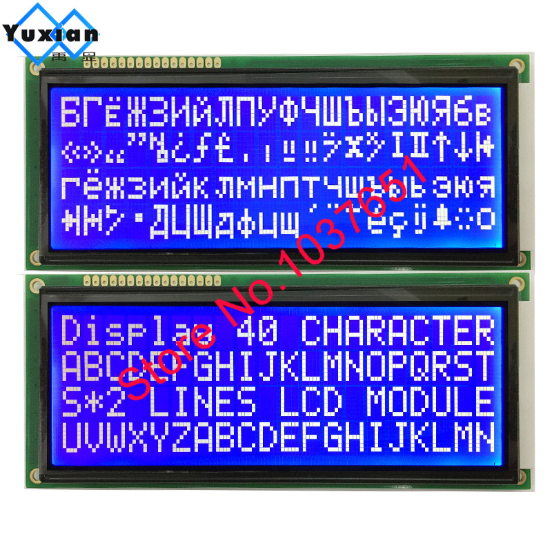 204 2004 fonte cirílica russa tamanho grande módulo de exibição lcd 146*62.5mm 1 peça lc2042 wh2004l