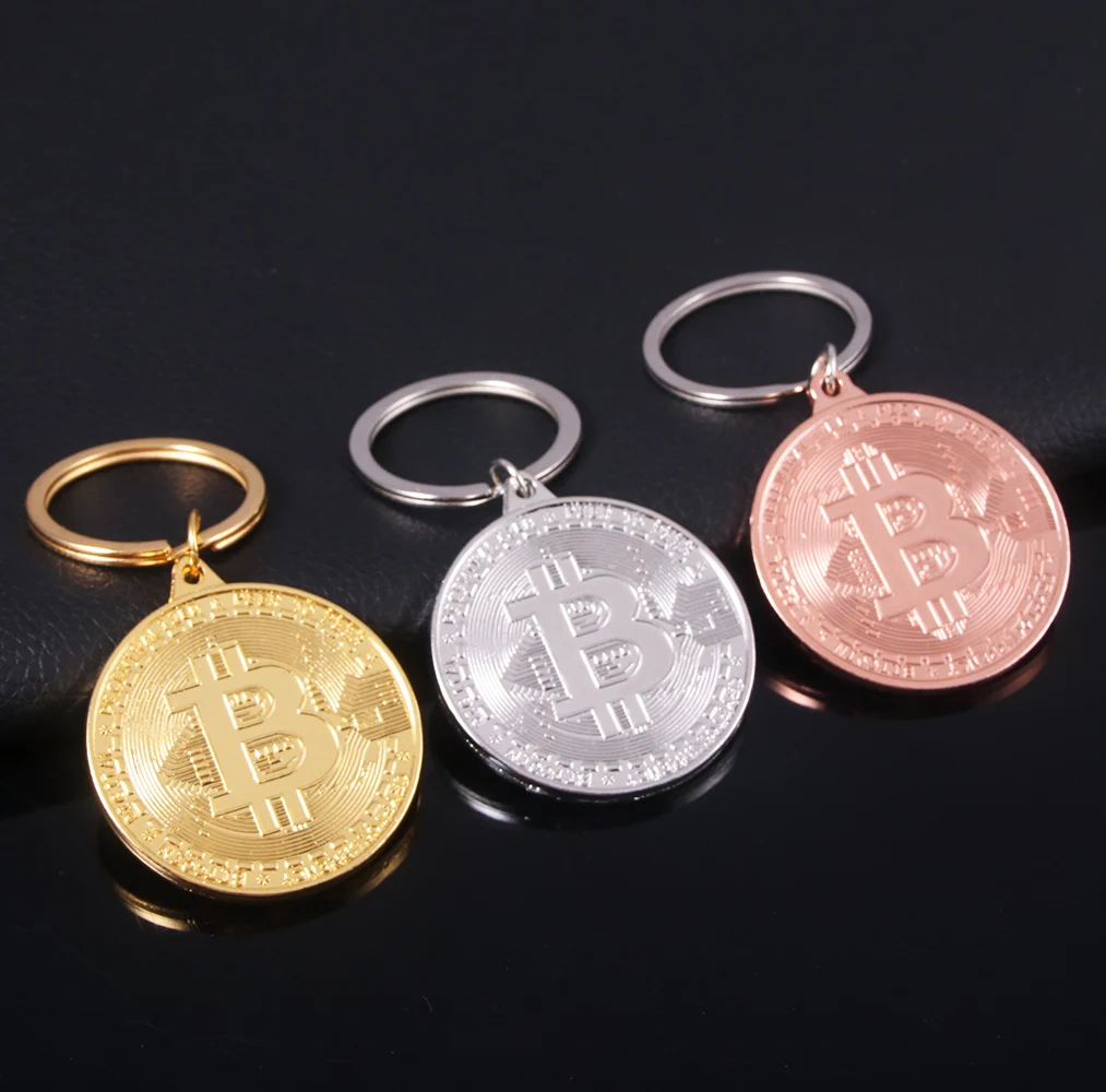 2025 Newest Bitcoin Keychain Music Band Keyring Pendant Women and Men Jewelry Collection Gift