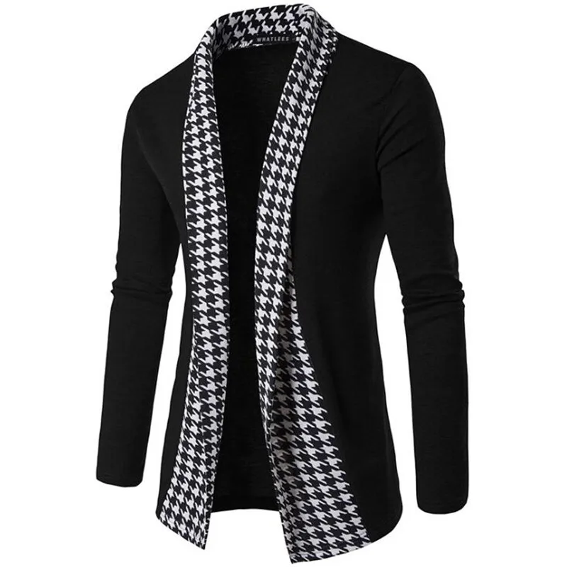 Neue Herbst Winter Klassische Cuff Knit Strickjacke männer Pullover Hohe Qualität Männer Gestrickte Mäntel Männlichen Strickwaren