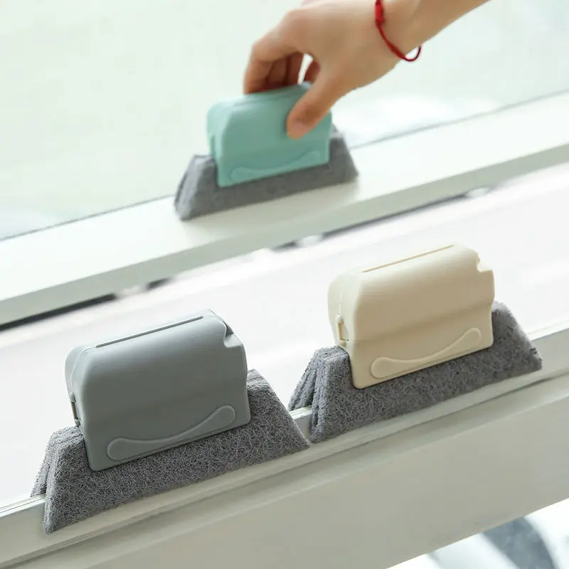 Cepillo de limpieza de ranuras, paño creativo para ventana, cepillo de limpieza de ventanas, cepillo limpiador de ranuras para ventanas, herramienta de limpieza de ranuras para ventanas