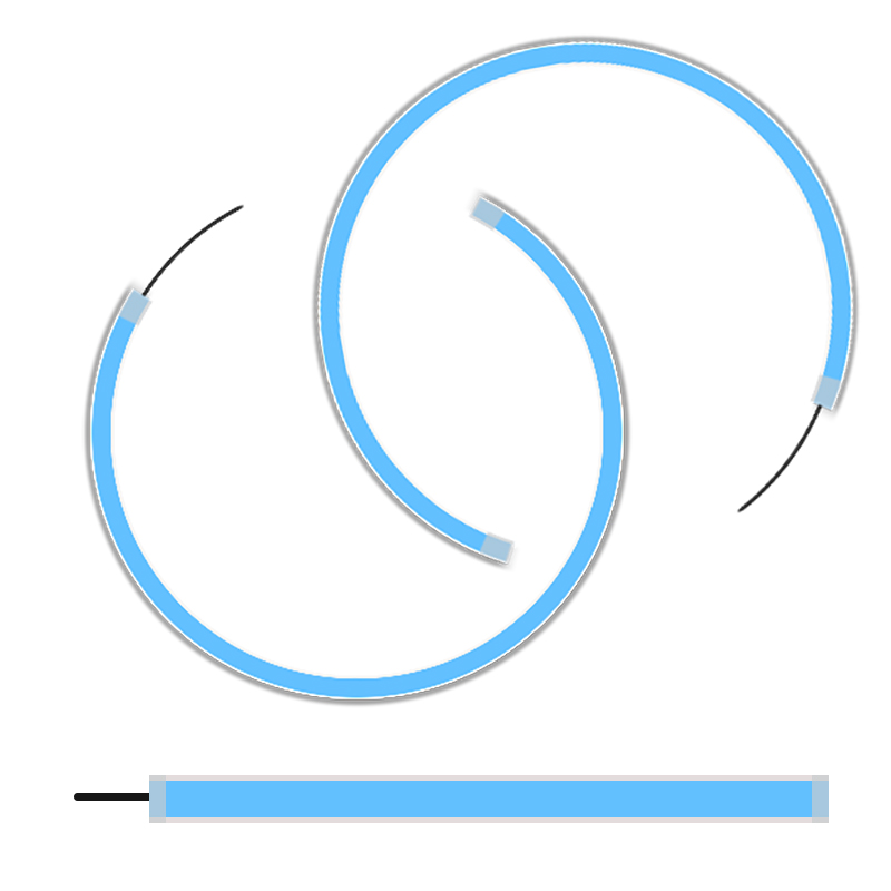 2 sztuki LED światło do jazdy dziennej DRL elastyczny taśma wodoodporna 12V reflektory samochodowe biały kierunkowskaz żółty przepływ światła hamowania