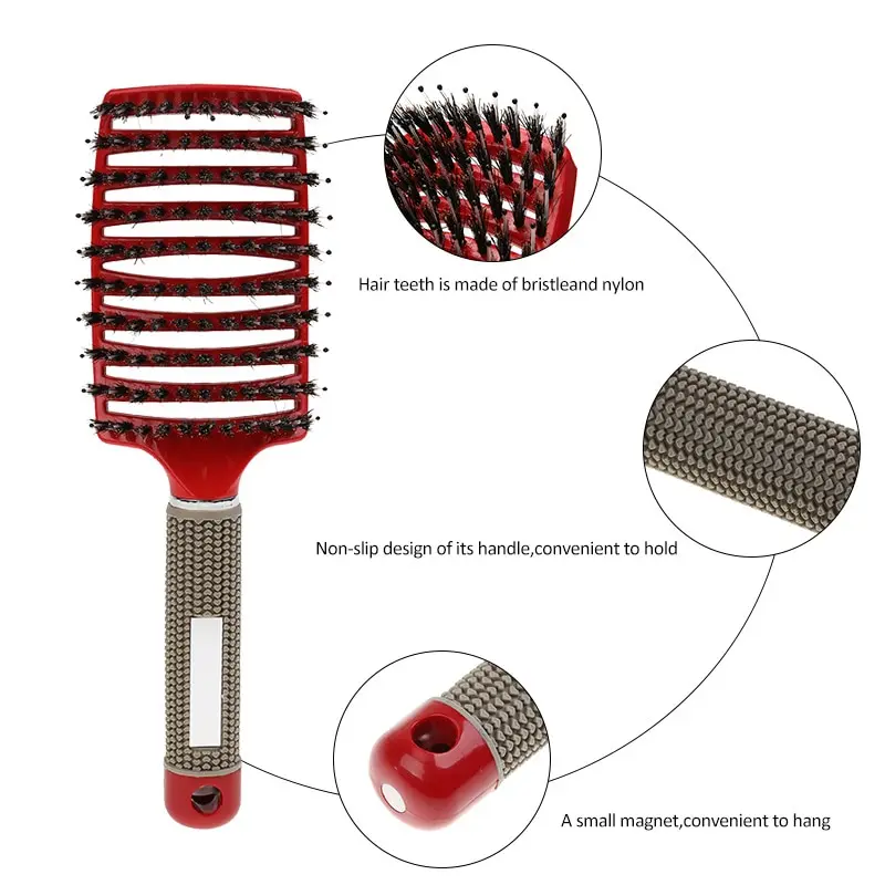 Kinder haar Kopfhaut Massage bürste Mädchen entwirren Haar bürste Nylon borsten für nasses lockiges Haar ideales Styling-Tool Salon Heimgebrauch