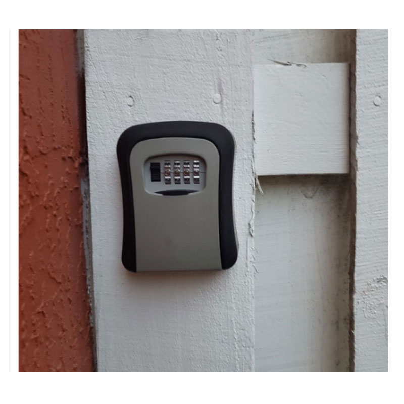 Caja de llaves con contraseña, caja de seguridad con llave para exteriores, decoración, caja de código de llave, caja de bloqueo de almacenamiento de llaves, caja de contraseña montada en la pared
