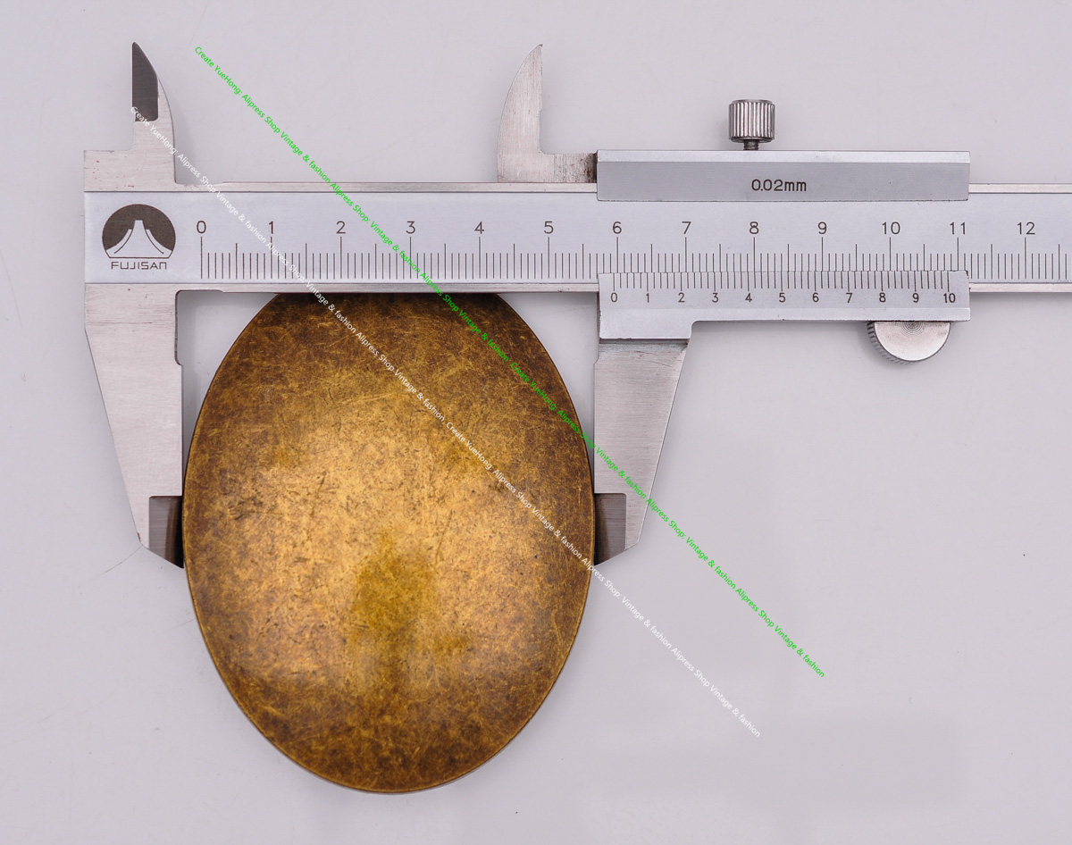 Starke Antike Messing Metall Oval Western Leathercraft Jeans Gürtel Schnalle Ersatz Fit 40mm