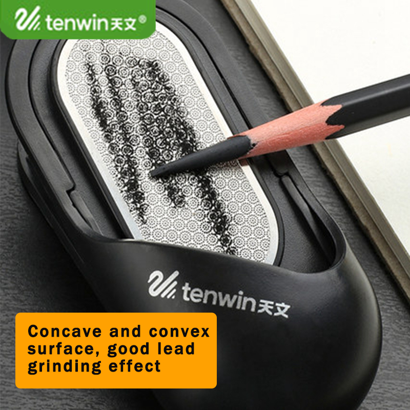 Tenwin นักเรียน Professional ดินสอถ่าน Sharpening Art Sketch Drawing Board คลิปสําหรับดินสอ Sharpen เครื่องมือ Art Supplies