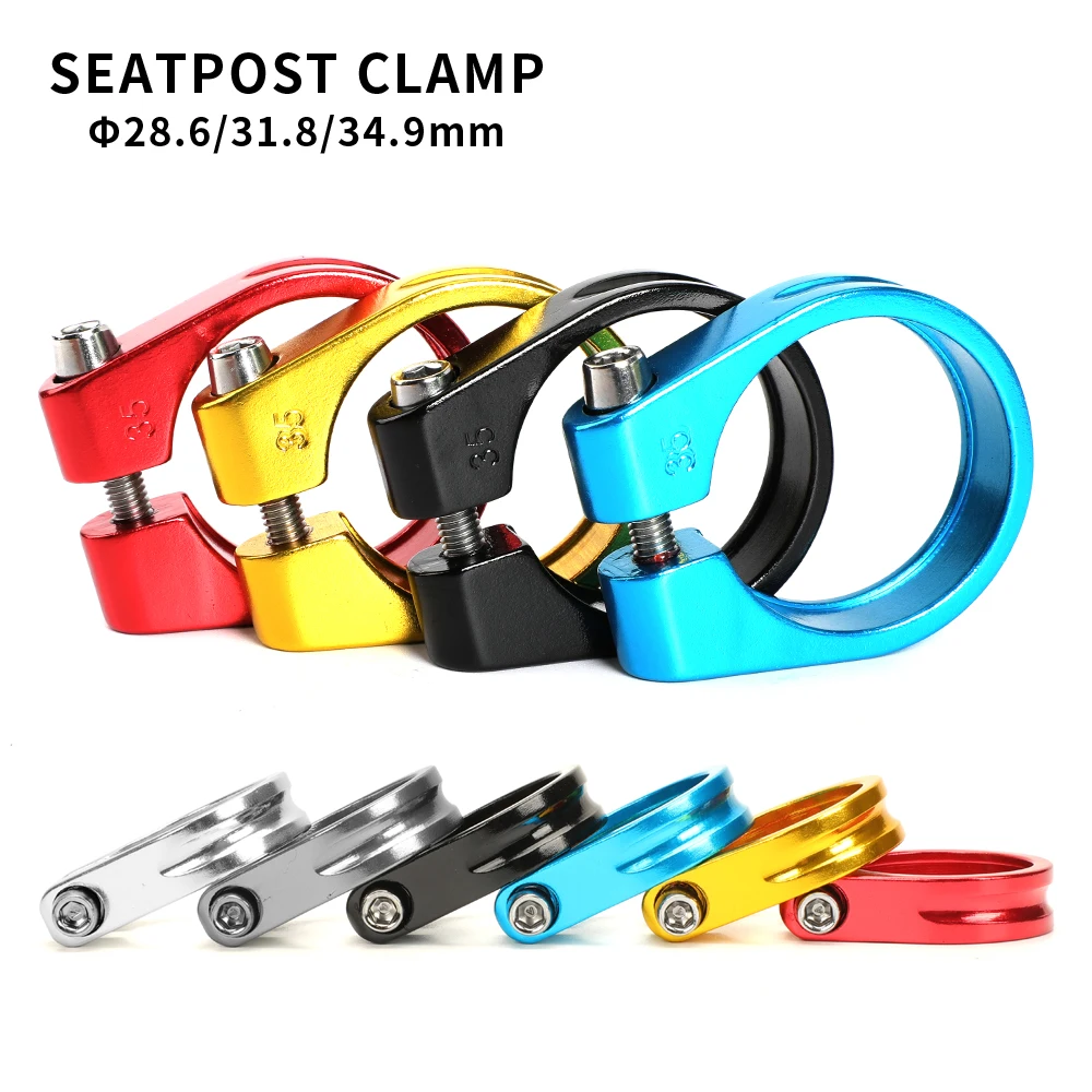 Hợp Kim Nhôm Xe Đạp Seatpost Kẹp 28.6/31.8/34.9Mm Ghế Ống Kẹp MTB Xe Đạp Ghế Ống Kẹp Xe Đạp phần Yên Xe Đạp Ghế Kẹp