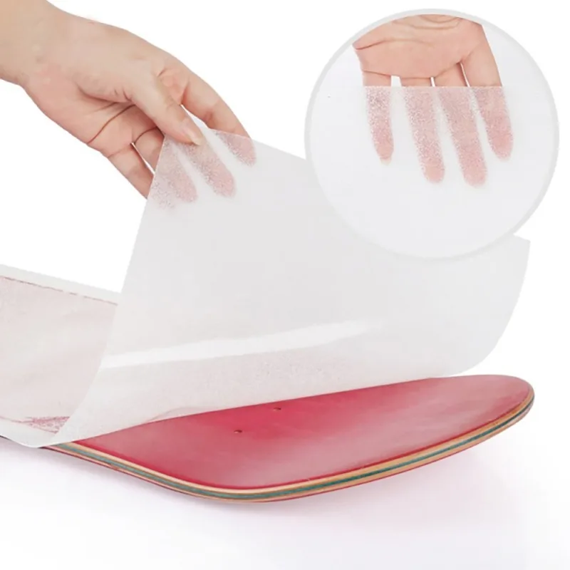 Skateboard-Aufkleber, transparentes selbstklebendes Schleifpapier für Roller, Longboards, wasserdichter Doppel-Rocker-Boards-Schutz