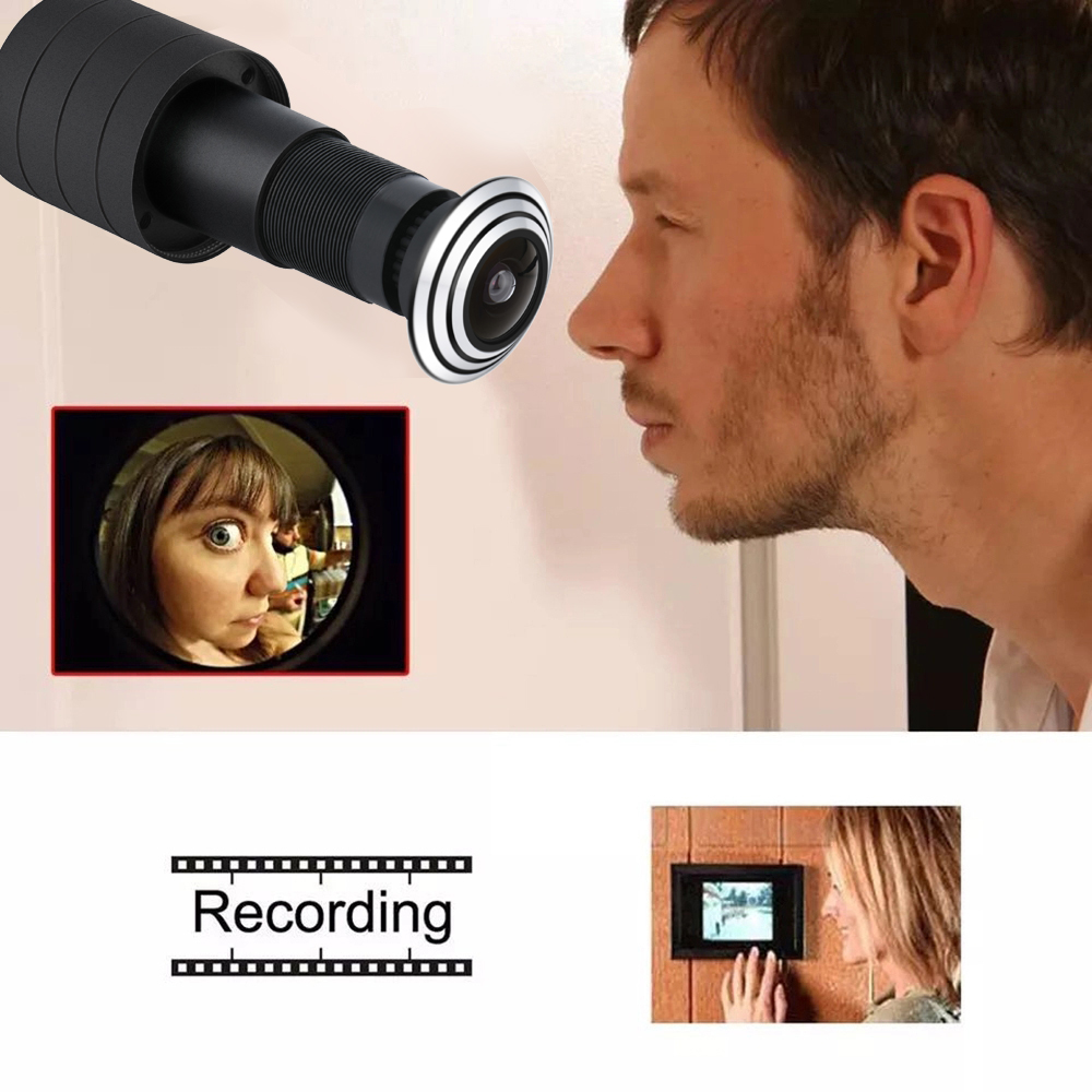Tuya Wifi Cửa Mắt Camera Mini Nhìn Trộm Cửa WifI IP Góc Rộng 1.6MM Mắt Cá 2Way Âm Thanh Xây Dựng-trong Loa Khe Cắm Thẻ TF