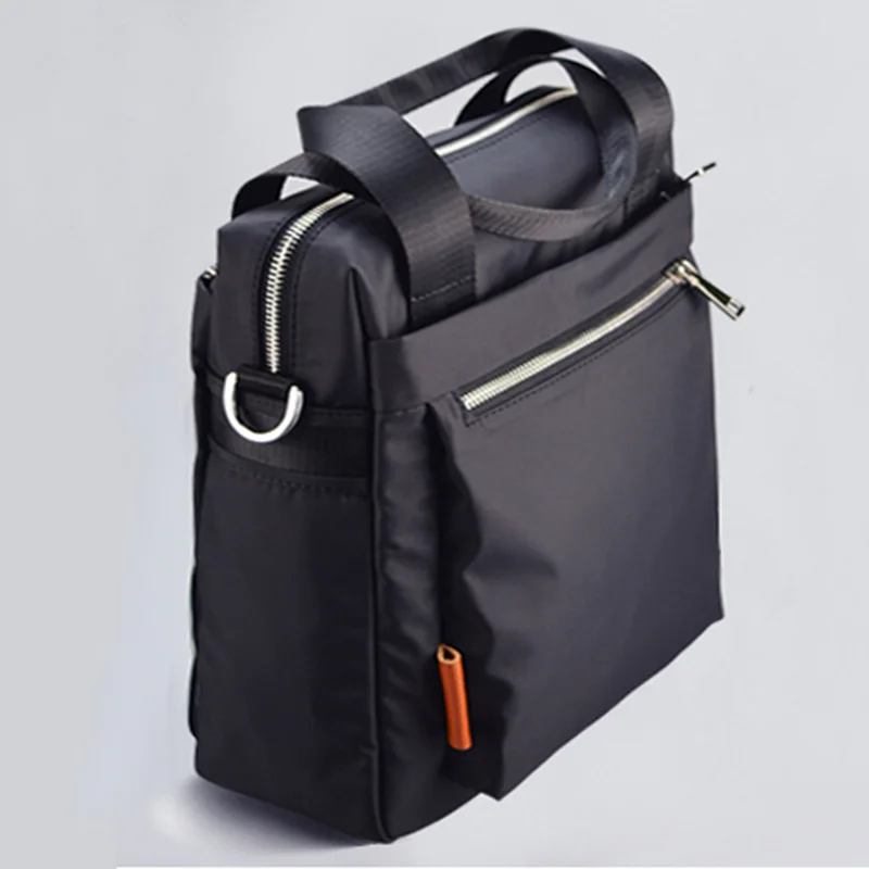 ใหม่ผู้ชายกระเป๋ากันน้ำกันน้ำ Multi-Function ขนาดใหญ่แนวตั้งธุรกิจกลางแจ้ง Casual handba
