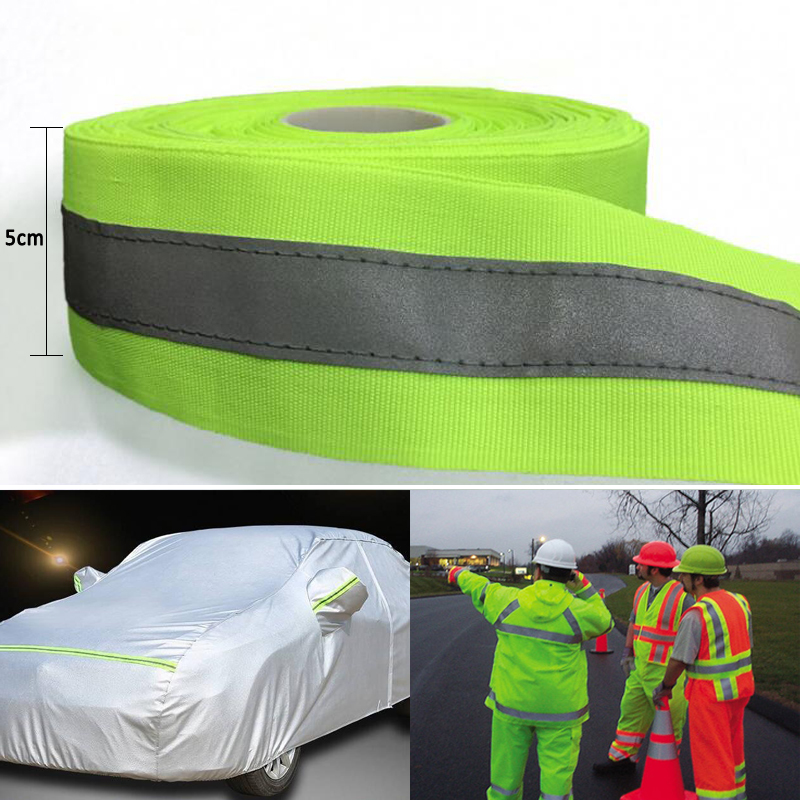 High Visibility Oxford Feflective Fabric Sewing Tape Reflective Webbing Ribbon For Clothing Bags